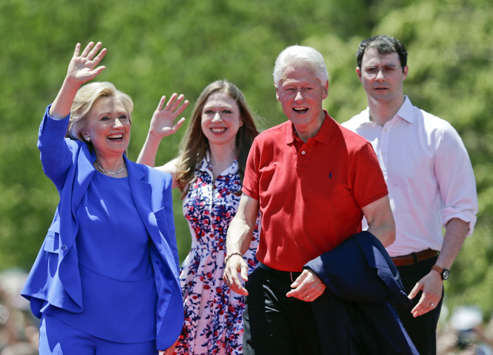 2015: Campaigns with Hillary during her second presidential run